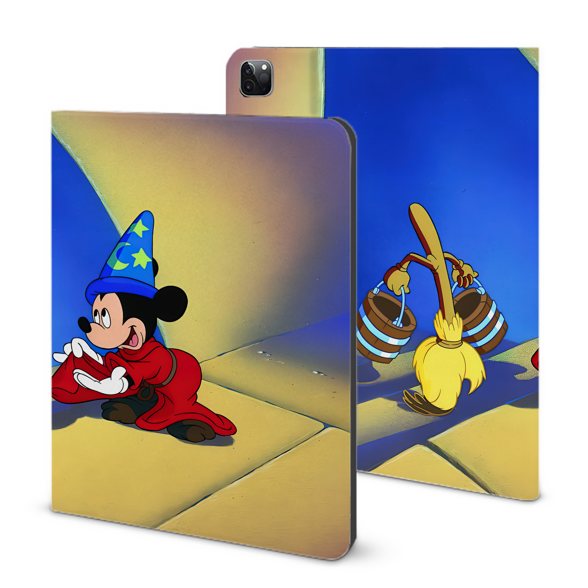 （画像用） ミッキーマウス Mickey Mouse IPad ケース ブック型 PUレザー TPU 耐衝撃 軽量 薄型 ペン収納なし 全面保護 IPad 各モデル対応